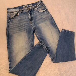 KanCan Womens Kurvy Ultra High Rise Ankle Skinny Jeans Size 32 Blue Euc
